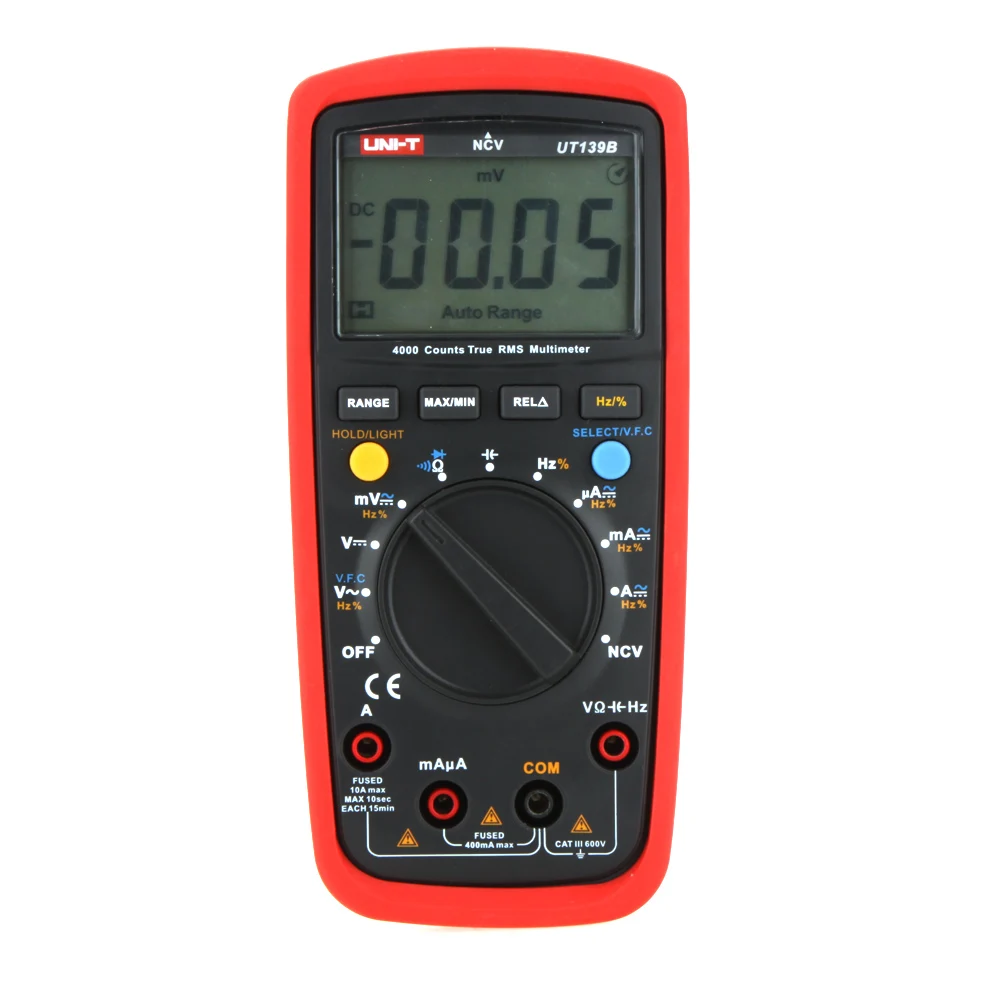UNI-T UT139B True RMS NCV 4000 Counts DMM Digital Multimeters w/ Capacitance & Frequency Test Multimetro LCR Meter
