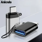 Адаптер ANKNDO Otg Type C Usb C, адаптеры для телефонов Macbook, Xiaomi, Huawei, адаптер Usb 3,0 Мама на Type-C Otg, U-дисковый конвертер