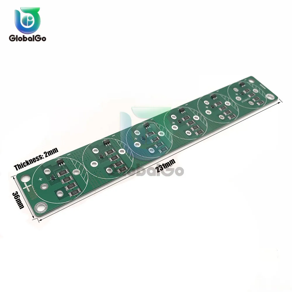 

Car Automotive Capacitor Protection Board 2.5V-3V/360-700F Super Farad Capacitor Voltage Regulator Protection Board Module