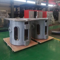 Low price 3Ton titling type steel scrap induction melting furnace