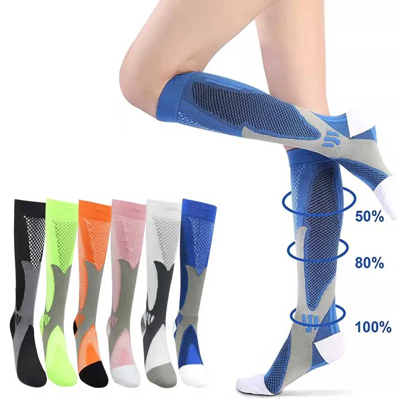 

Compression Socks Nylon Breathable Men Women Sports Socks Medical Nursing Varicose Veins Hiking Cycling Running Stocking