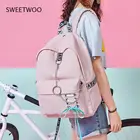 Рюкзак женский, вместительная легкая дорожная сумка в Корейском стиле, в стиле Харадзюку, для учеников младшей и старшей школы