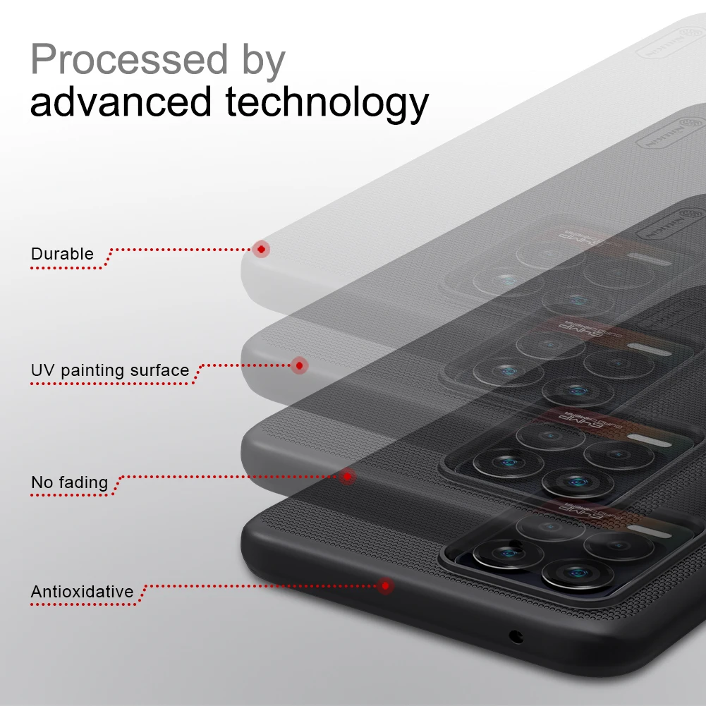 Для Realme 8 Pro Чехол чехол уникальный шероховатый NILLKIN жесткая задняя крышка из ПК