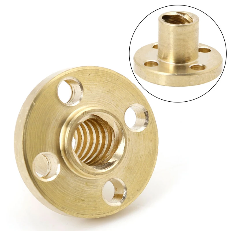 

H7JA 8mm Type T Start Lead Screw Nut Brass for c.c 3D Printer Parts Printer Z Axis