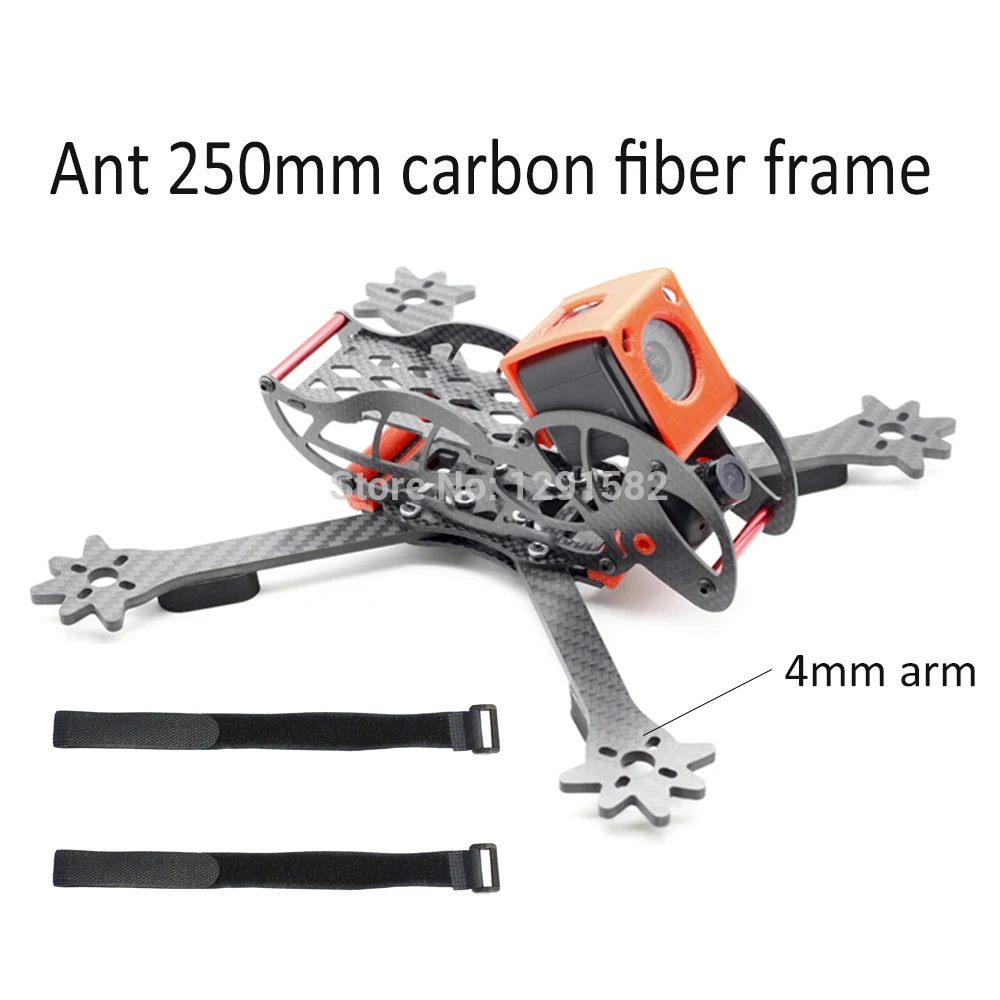 DIY 250 мм большая голова муравей углеродного волокна мини Квадрокоптер рамка 4 оси