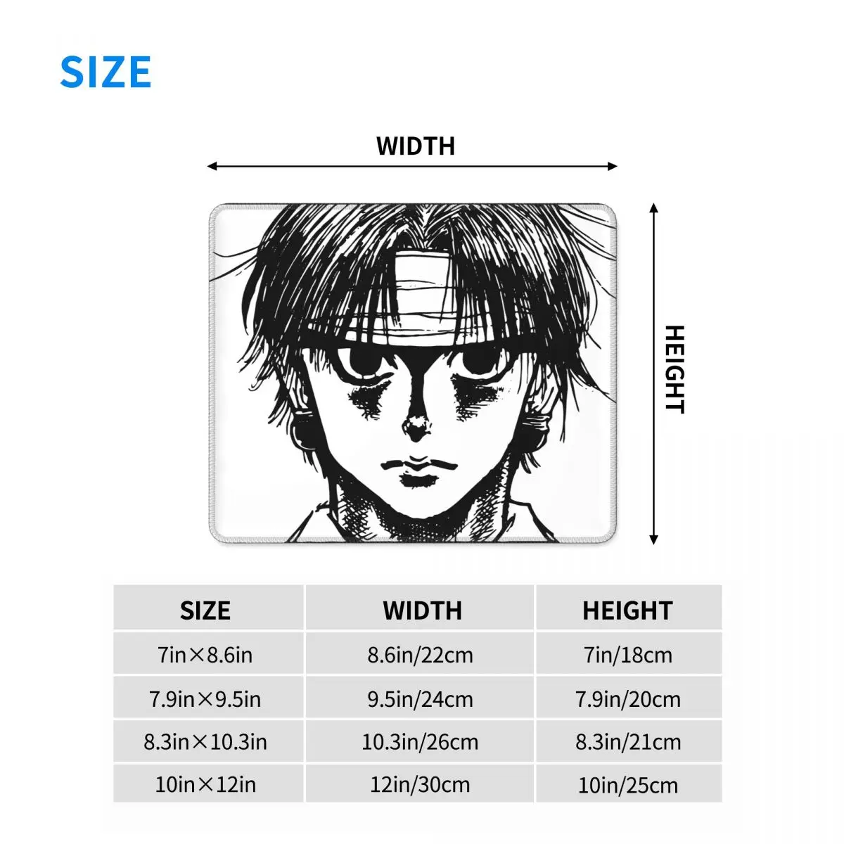 

Hunter X Hunter - Chrollo Lucilfer Awesome Mouse Pad Killua HXH Anime Non-Slip MousePad Natural Rubber PC Table Decoration Cover