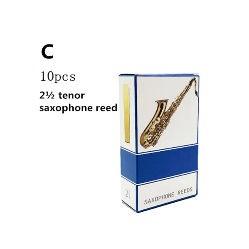 C 10 шт./компл. альт/Сопрано/язычок тенор-саксофона прочность 2,5 Bb трость для кларнета - Цвет: C