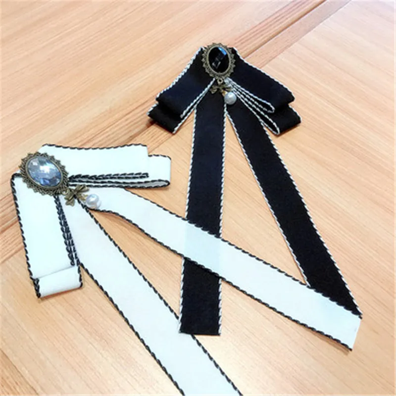 Женский галстук-бабочка для девушек булавки рубашки Осеннее винтажное кружево