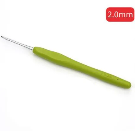 2pcs 2 шт многоцветные Пластиковые Крючки для вязания крючком спицы алюминиевые насадки для плетения ткацких станков Инструменты для вязания пряжи из шерсти diy товары для рукоделия - Цвет: 2pcs