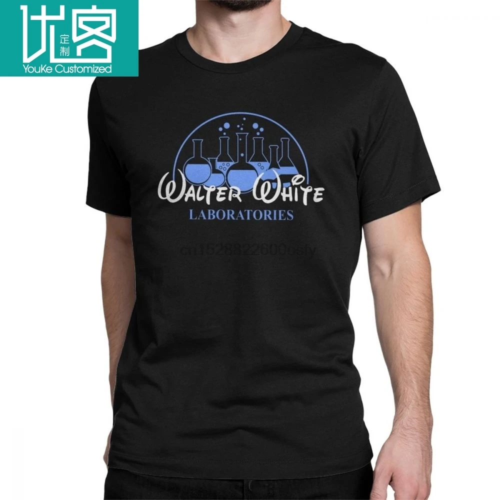 Мужская футболка Walter White Laboratories Pinkman AMC Heisenberg футболки с круглым вырезом и