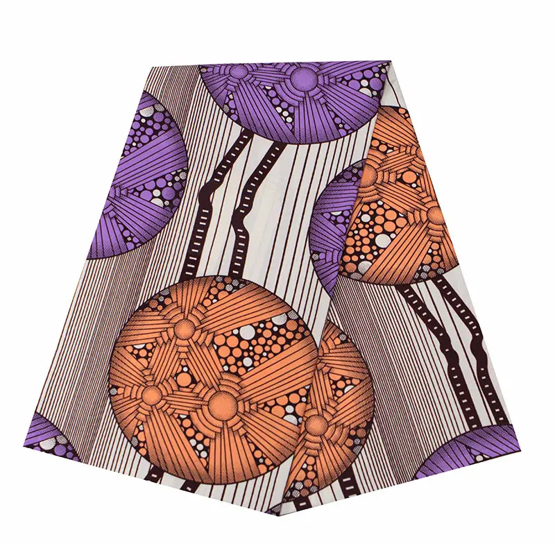 

African Veritable New Arrival Wax Fabric Ankara Real Wax High Quality 100% Polyester Nigerian Pagne Wax Clothes For Dress Casual