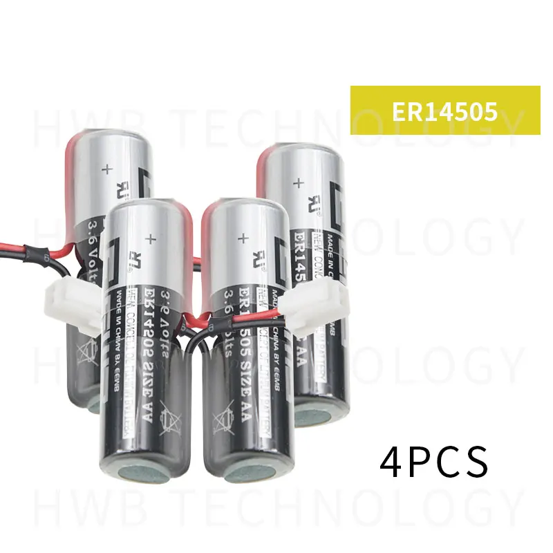 4 шт. Новые Фирменные литиевые аккумуляторы EEMB ER14505 AA 3 6 В 2400 мАч с разъемом