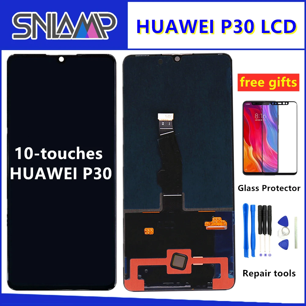 Оригинальный 6 1 &quotдисплей для huawei P30 ЖК сенсорный экран дигитайзер в сборе с