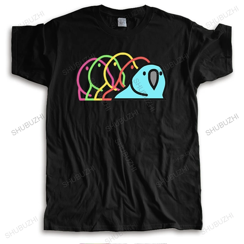 

Man summer crew neck t-shirt fashion cotton t shirts Party Parrot - Slack Emoticon Parrot Style MenS brand tee-shirt homme tops