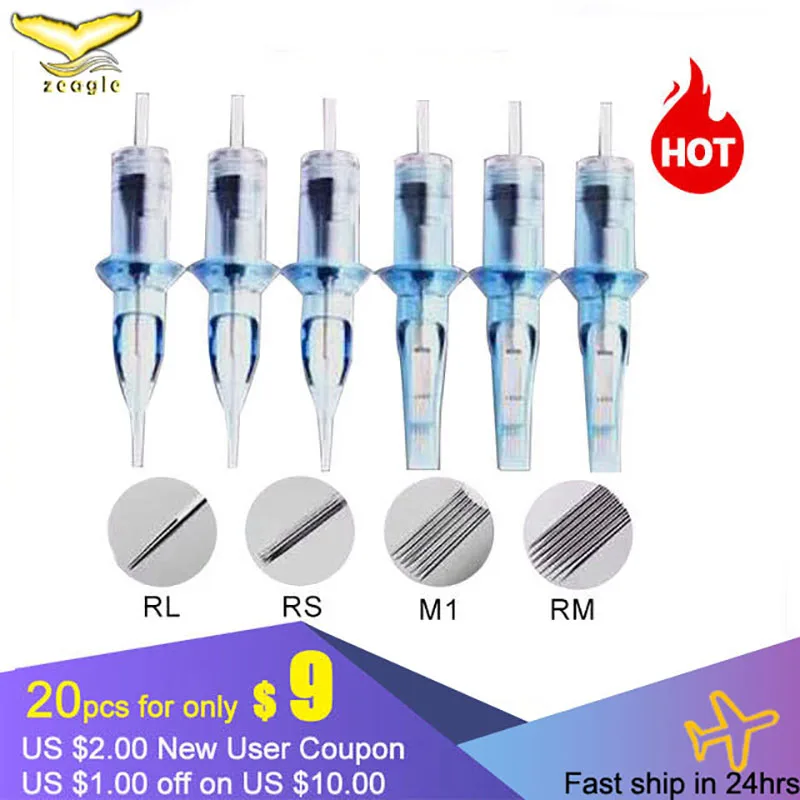 

Картриджи для татуировок RL одноразовые, RL/RM/M1/RS, 10 шт.