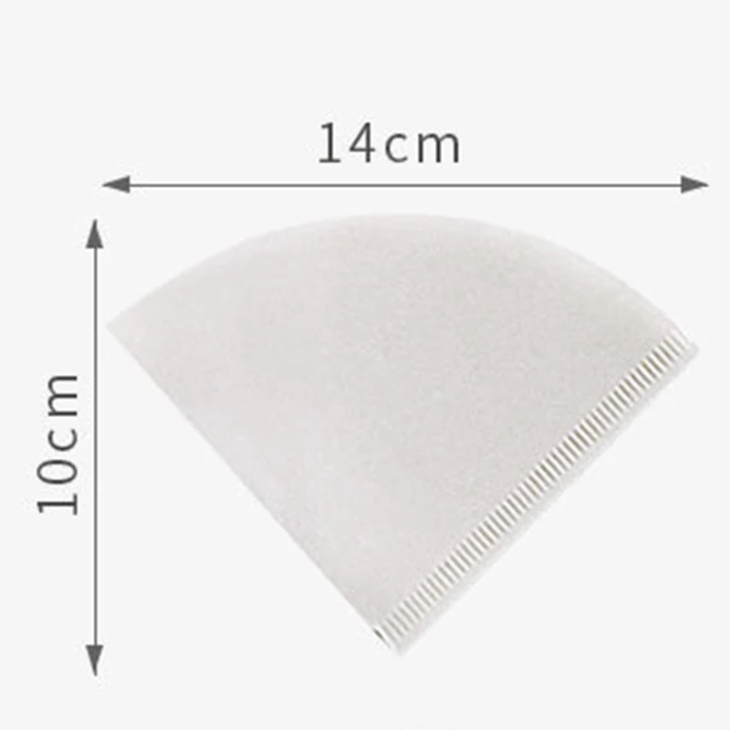 

50pcs Cone-shaped Hand Drip Brew Coffee Filter Home Office Travel DIY Drip Filter Cafe Paper SP99