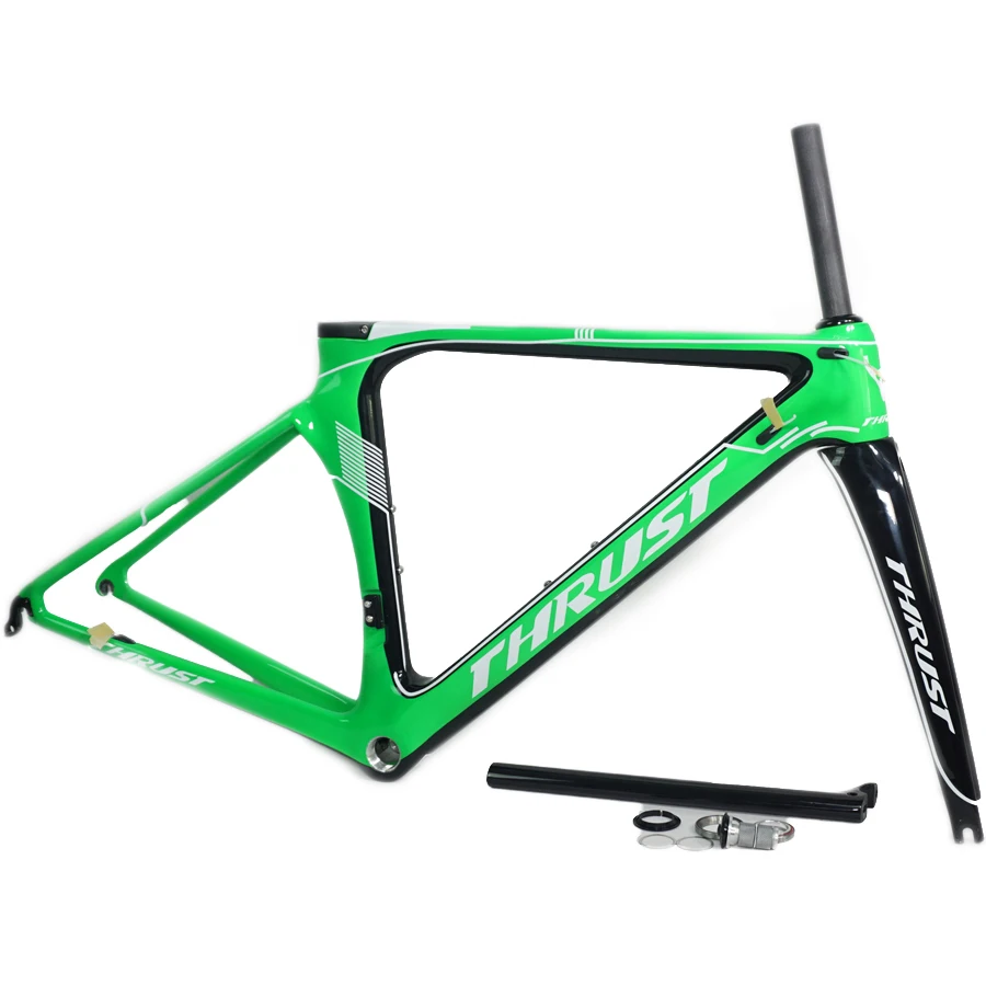 

THRUST Carbon Road Frame 48cm 50cm 52cm 54cm 56cm Road Bike Frame BSA BB30 UD T1000 Matte Glossy 8 Colors for Bicycle 2 Warranty