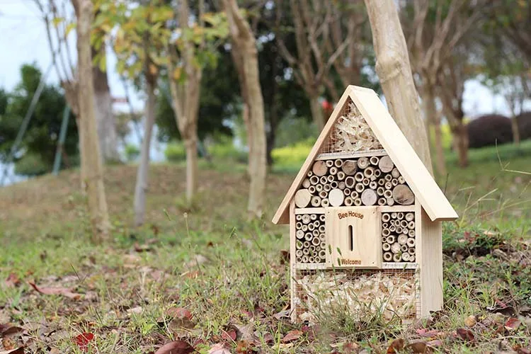 Висячие деревянные насекомые отель садовый Жук дома пчеловодческий инкубатор