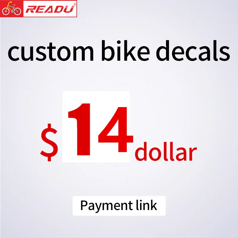 READU Bicycle stickers Customized decals only Payment link custom stickers 14 dollar