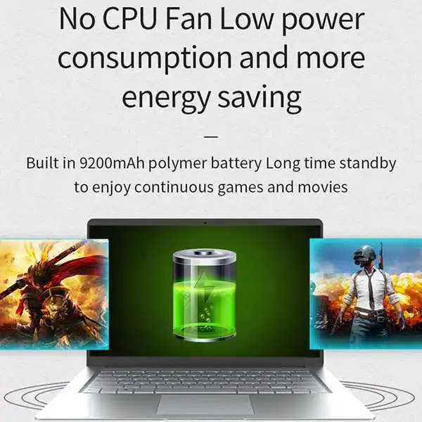 Jumper EZbook A5 14 дюймов ноутбук 1080P FHD Intel Cherry Trail Z8350 четырехъядерный ноутбук 1,44 ГГц Windows 10 4 Гб LPDDR3 64 Гб eMMC EU