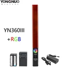 YONGNUO YN360 III YN360III ручной светодиодный видео свет сенсорная Регулировка Bi-colo 3200k до 5500k RGB цветовая температура с пультом дистанционного управления