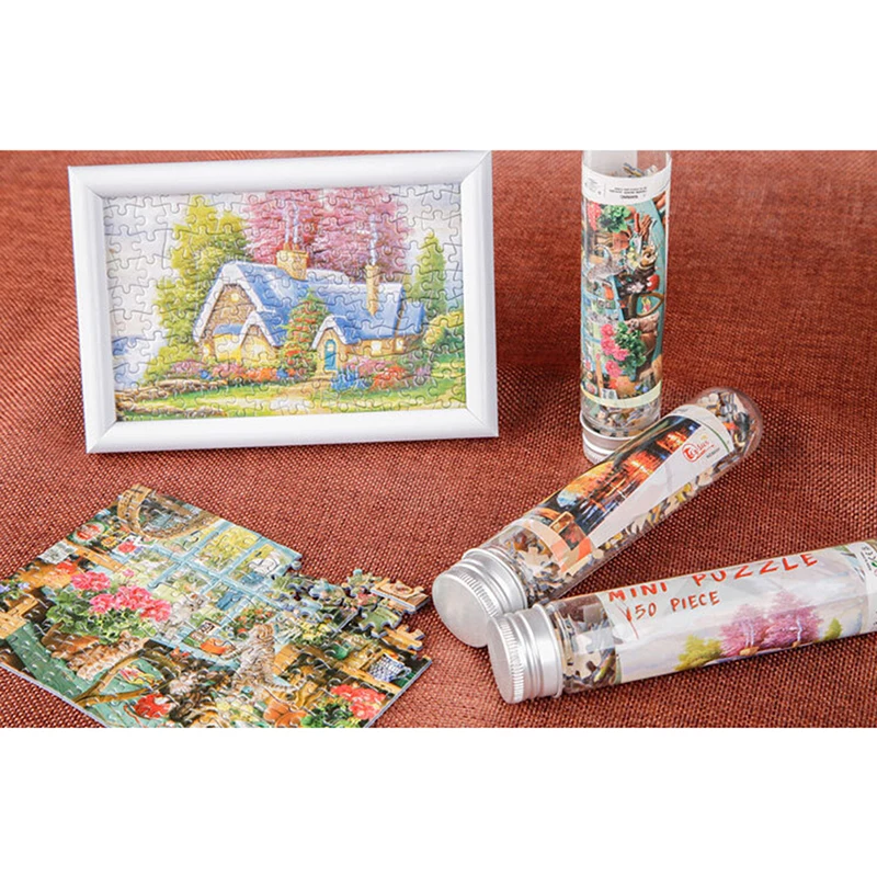 150 шт. мини бумажные пазлы игровые игрушки для детей и взрослых Обучающие игры