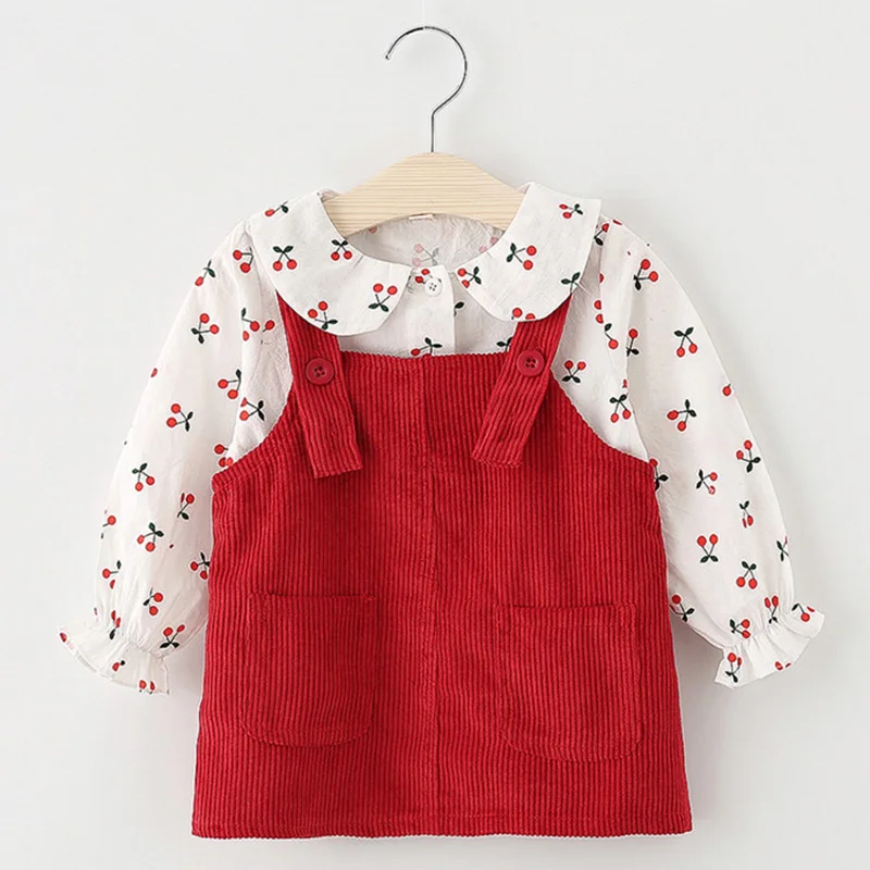 2019 г. Модная вишня платье для маленьких девочек vestido Infantil/Вечерние платья