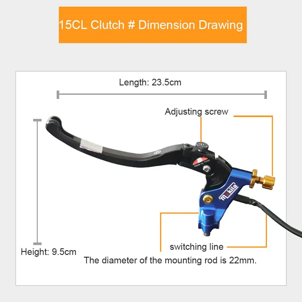 Тормозной насос 22 мм главный цилиндр мотоциклетный рычаг гидравлическая муфта