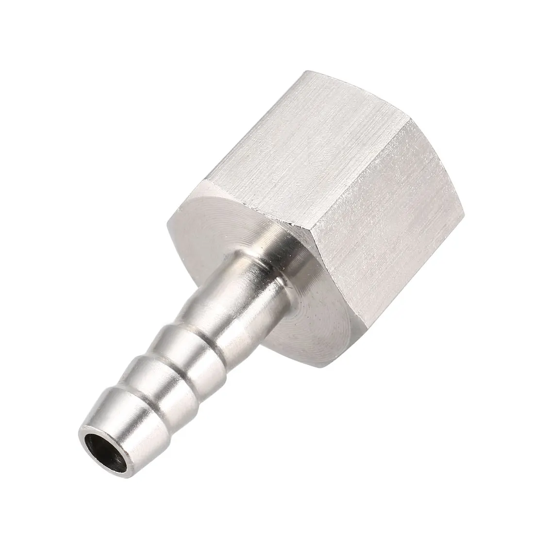 

uxcell 1Pcs Stainless Steel Barb Hose Fitting Connector Adapter 8mm Barbed X PT3/8 Female Pipe for air, water, fuel, oil