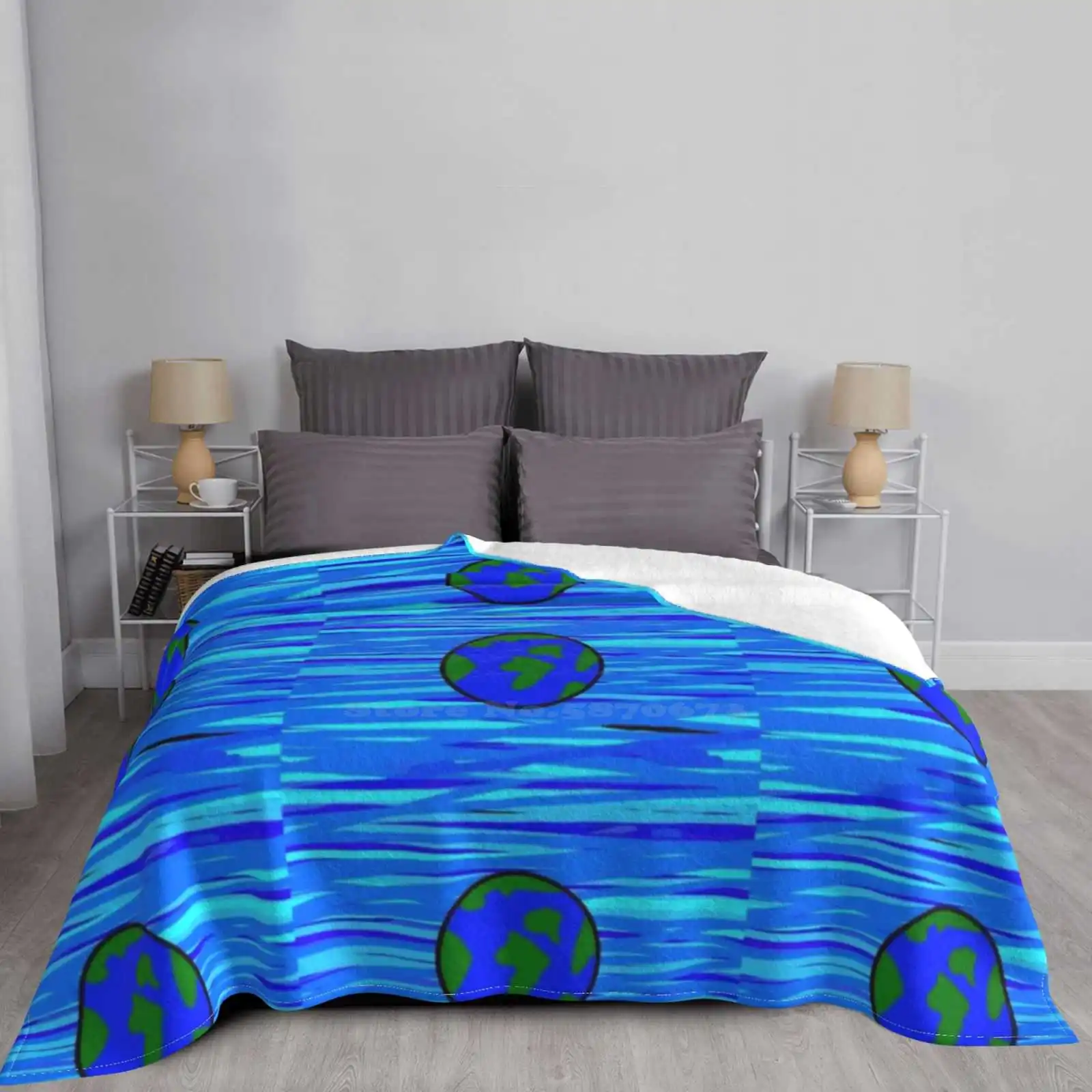 Новейшее супермягкое теплосветильник легкое тонкое одеяло без названия планета