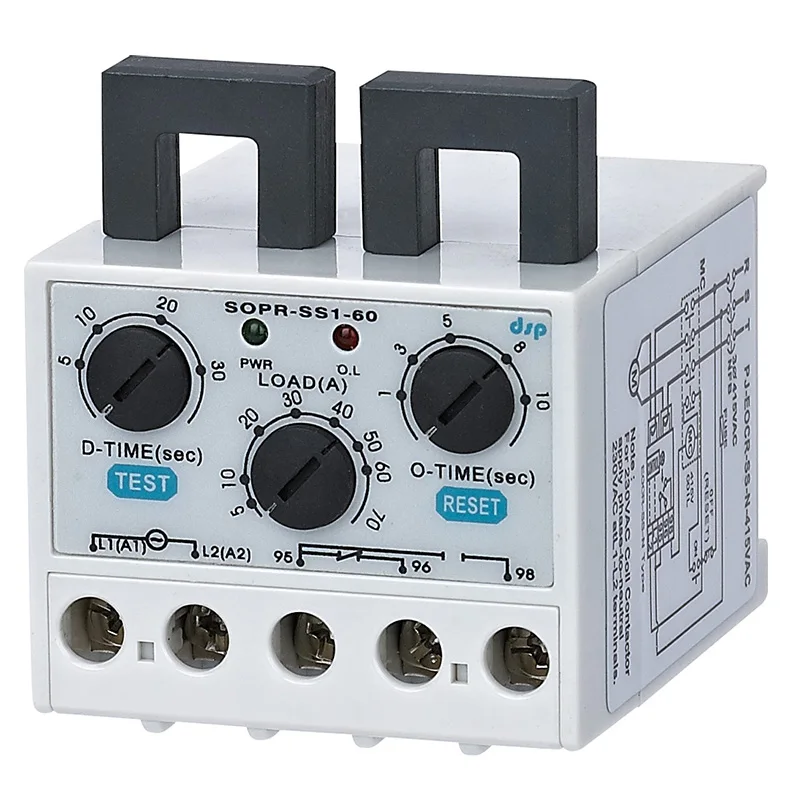 Реле электронной перегрузки Samwha-Dsp SOPR-SS1-110 реле защиты двигателя от тепловой