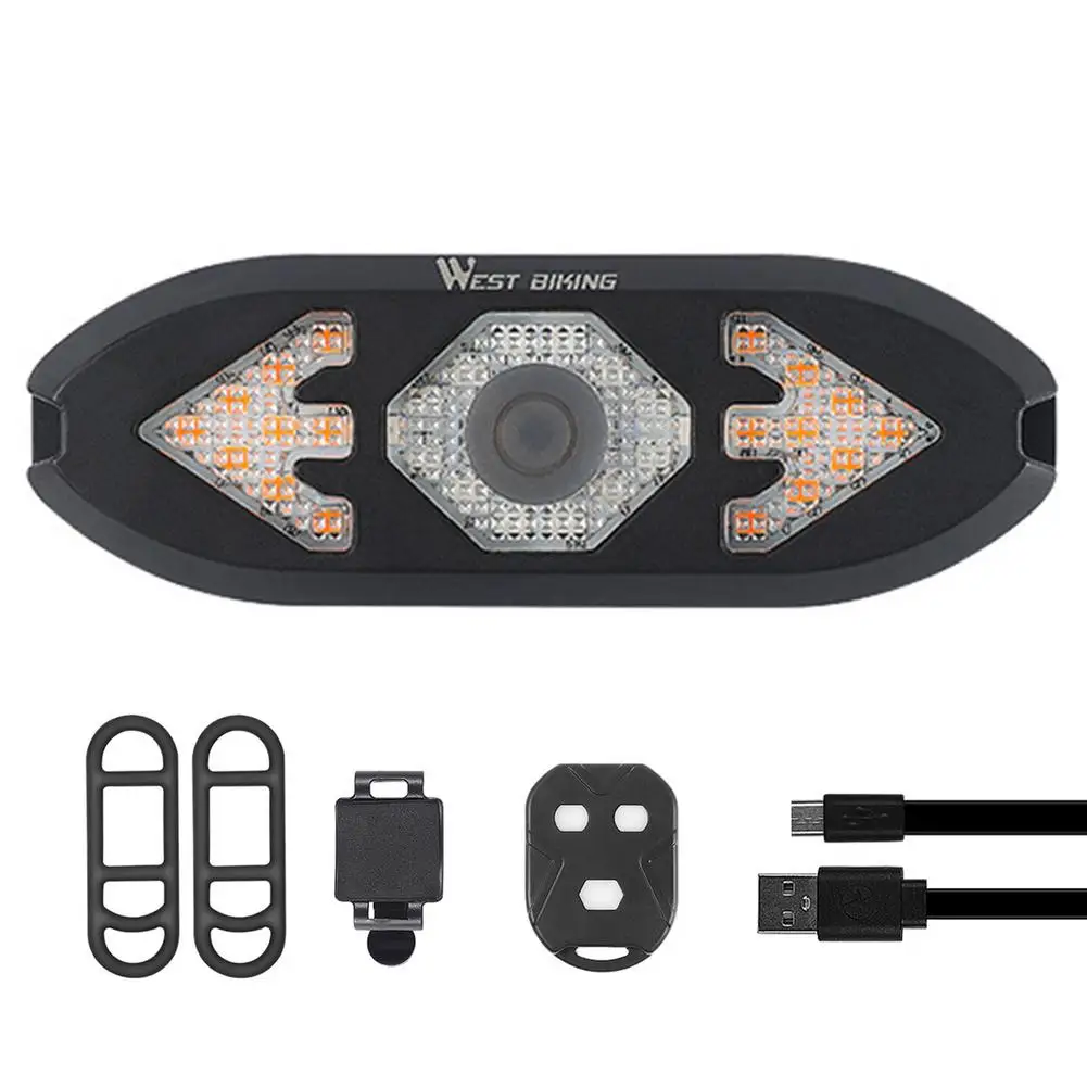 

Bike Tail Light USB Rechargeable Rear Cycling Light With Remote Mountain Bike Tail Light Waterproof Bicycle Flashing Headlight