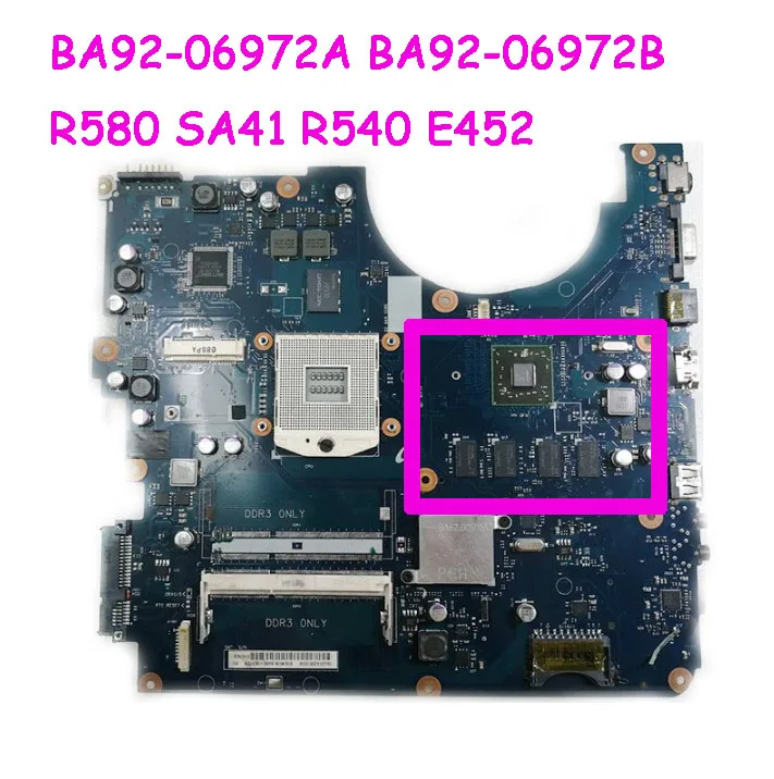 BA92-06972A BA92-06972B подходит для samsung R580 SA41 R540 E452 Материнская плата ноутбука испытания