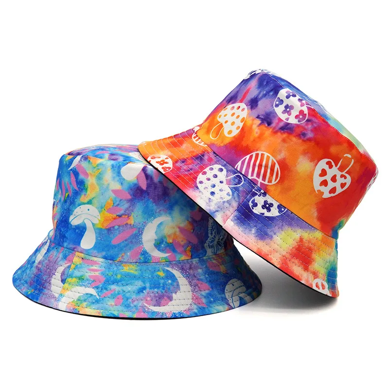 

Панама двусторонняя с принтом в виде грибов для мужчин и женщин, шляпа от солнца, для отдыха на открытом воздухе и занятий на свежем воздухе, ...