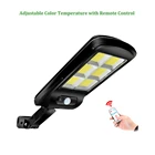 Уличный фонарь на солнечной батарее, водонепроницаемый рефлектор с пассивным ИК датчиком движения, 120 светодиодов