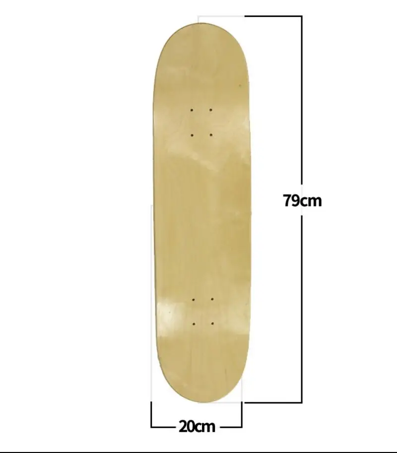 

790x200mm Skate Board Deck Highly Smooth Maple Diy Skateboard Longboard Blank Skateboard Deck Skate Boarddouble Concave