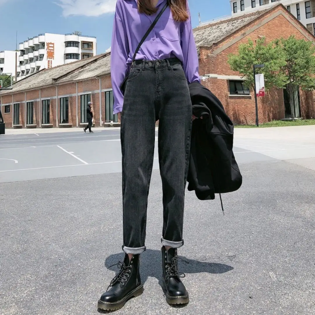 

Women's Denim Trousers Spring And Autumn Harem Pants