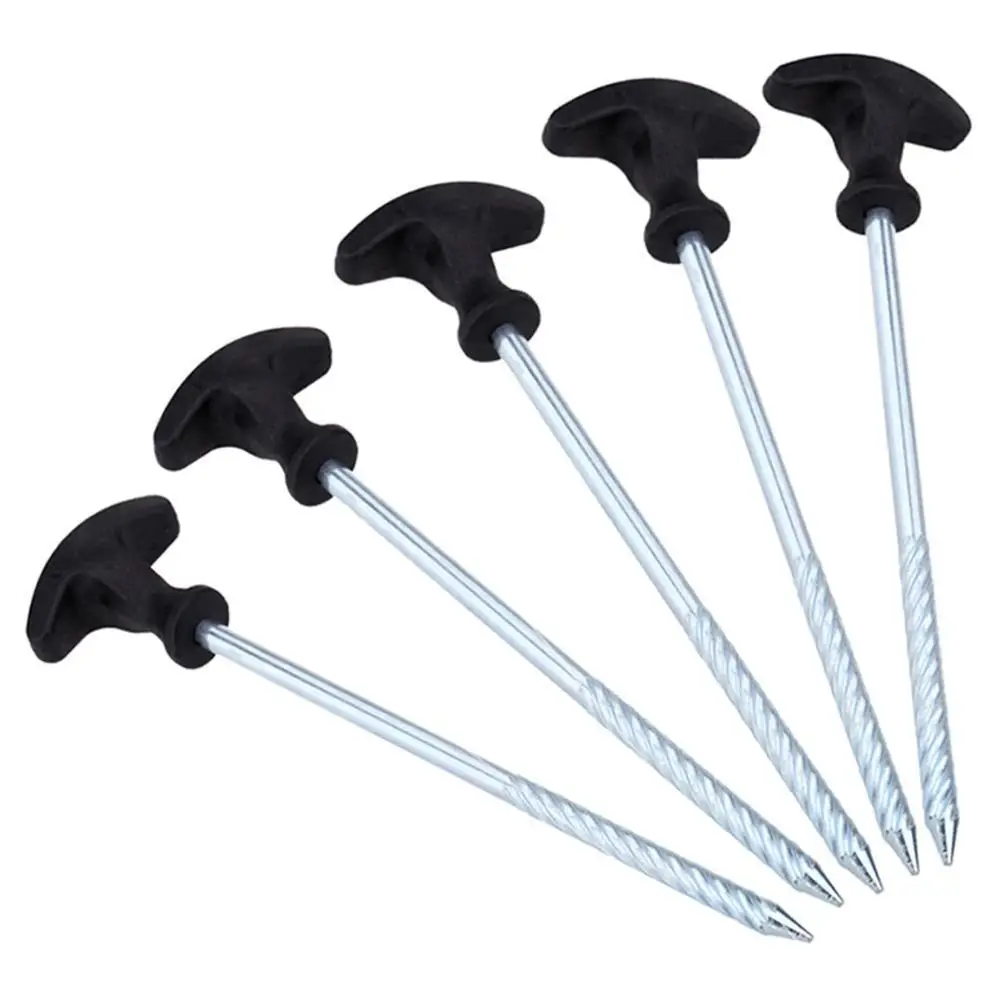 

8 Lond Tent Pegs Singles Heavy Duty For Camping Hiking Outdoor Accessories Travel Metal Kit Sports Tent Stake Nail