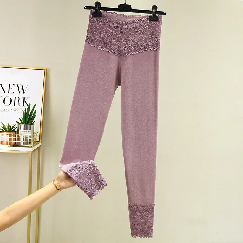Женские кружевные леггинсы с эластичным поясом повседневные большие блестящие
