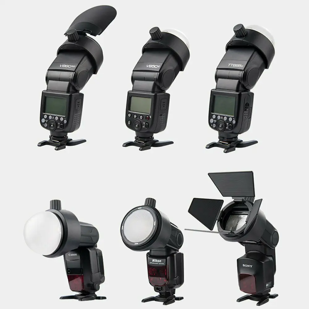 Godox S-R1 Adapter AK-R1 Round Flash Head Magnetic Modifier for V860II V850II TT685 and TT600 Series Flashes | Электроника