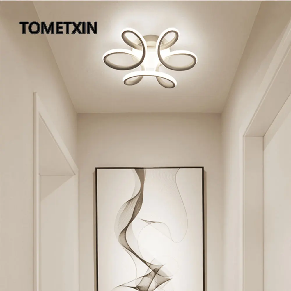 

Flower type simple modern creative personality led aisle light dimming ceiling light porch light Nordic balcony light