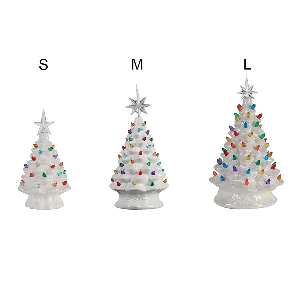 Декоративная керамическая Рождественская елка сделай сам светящаяся настольная