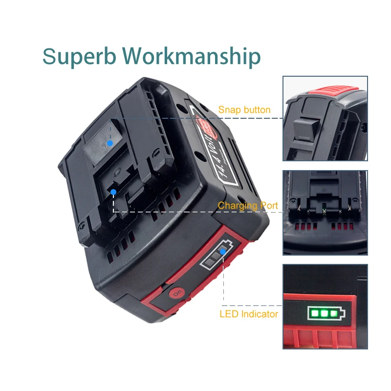 Новинка 14 4 в 1080 Ач для Bosch GBH GDR GSR DDS180 BAT614G сменный перезаряжаемый