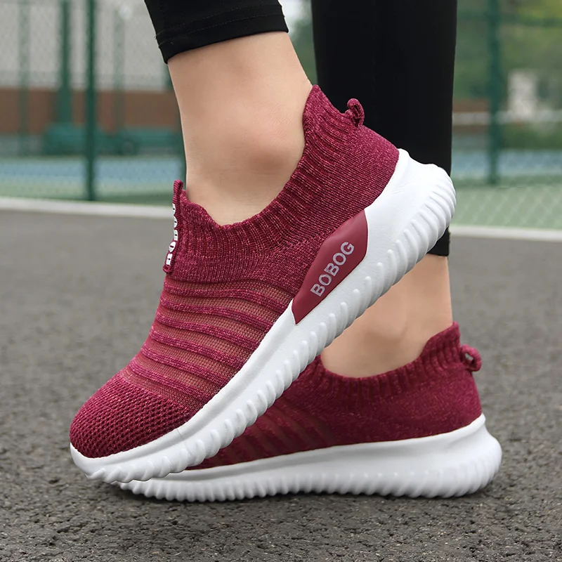 

Женские Летние плетеные сетчатые кроссовки с полым покрытием для ног спортивная обувь для отдыха большие размеры мягкая нескользящая обув...