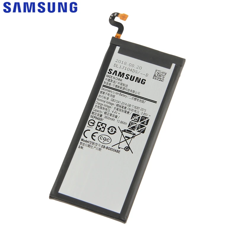 SAMSUNG оригинальный запасной аккумулятор EB BG935ABE для Samsung GALAXY S7 Edge SM G935F G9350 G935FD BG935ABA