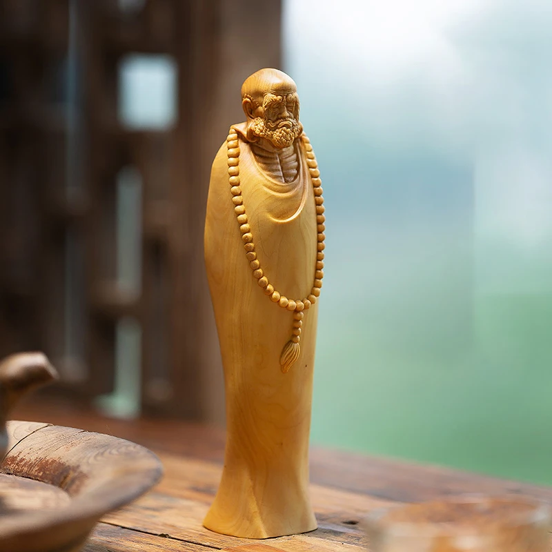 Домашние фигурки из дерева фигурка Будды DHARMA резьба по дереву наконечник