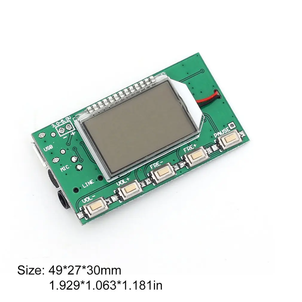 Модуль Fm передатчика Dsp Pll 87 108 МГц стерео Цифровая беспроводная микрофонная плата