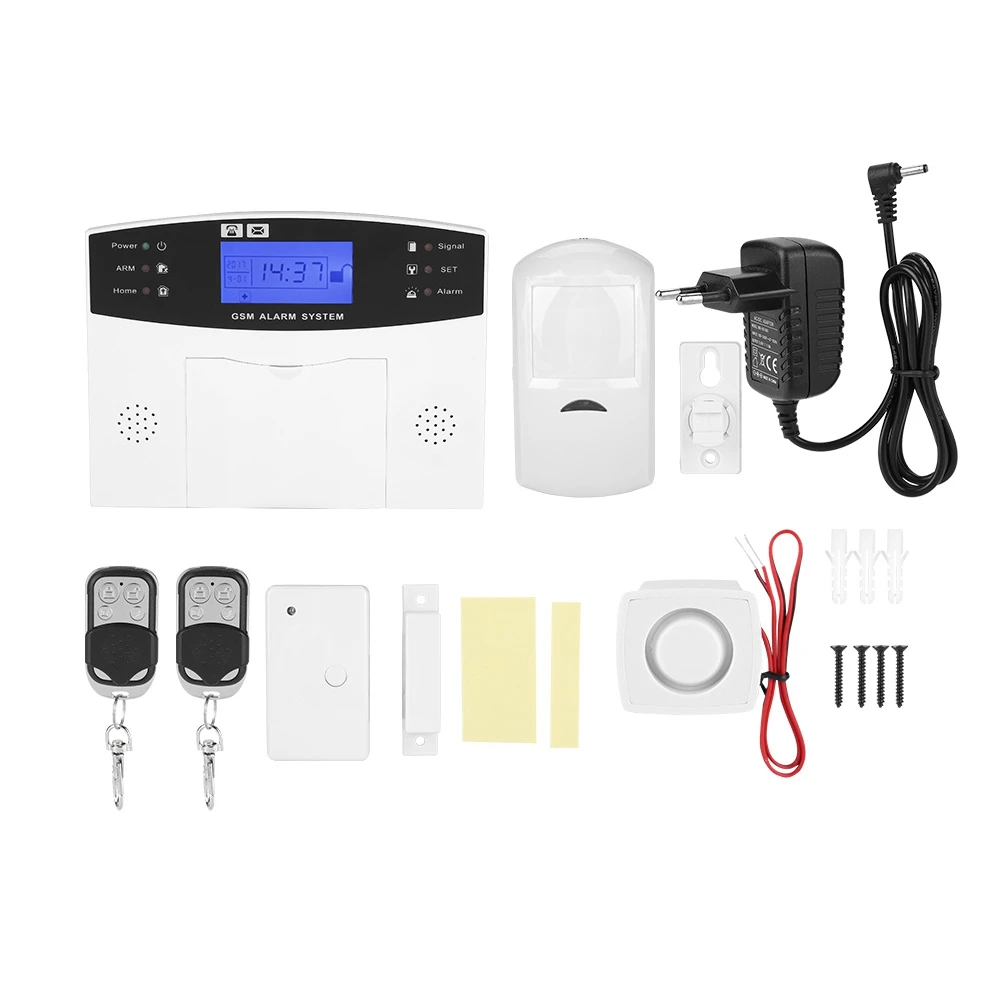 433 МГц Беспроводной охранных GSM сигнализация Системы домофон для IOS Android APP