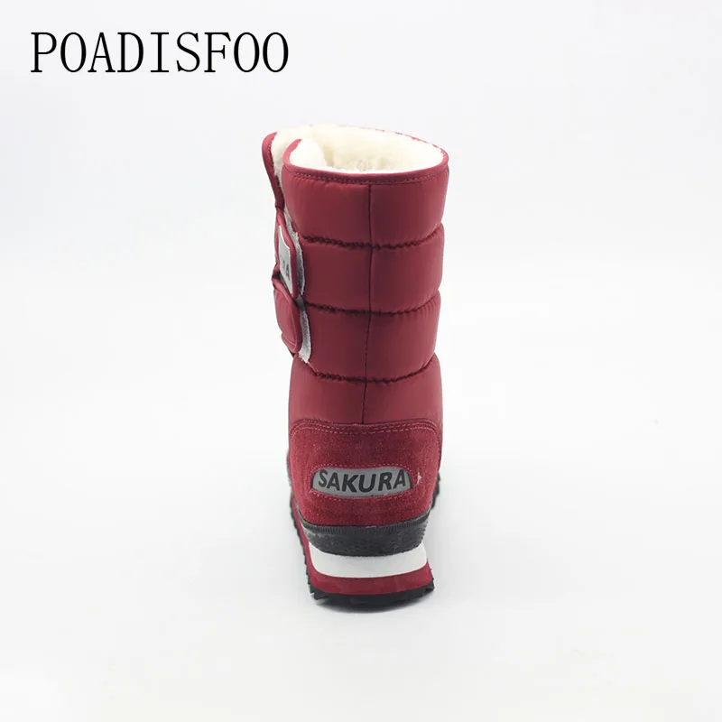 HOKSVZY/2020 г. рождественские подарки зимние женские ботинки белые размера плюс