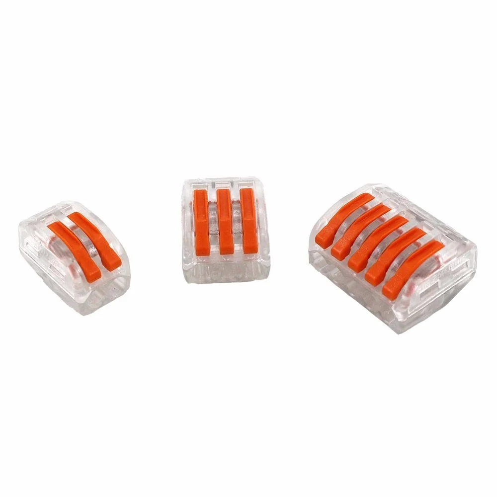 Quick Wire Connector Mini Fast 221 222 412 413 Spl-2 3 Universal Compact Wiring Conductor Push-in Led Strip Terminal Block China |